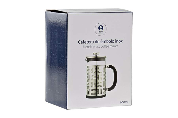 Coffee machine borosilicate inox 16x9x18 600ml