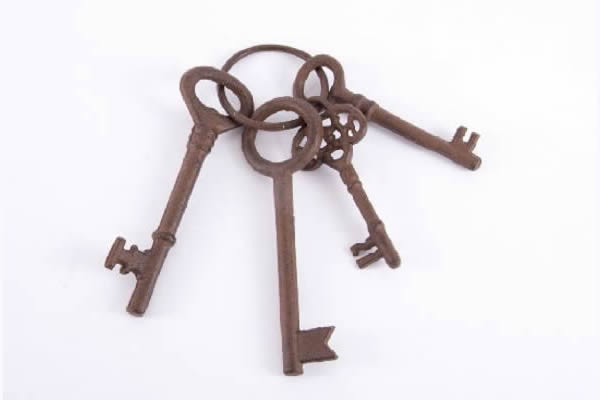 Gvozdeni ključevi retro dekoracija