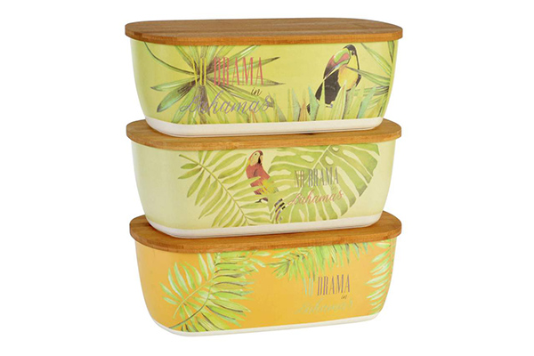 Breadbasket recycled bamboo 36x20,5x13 tropical 3