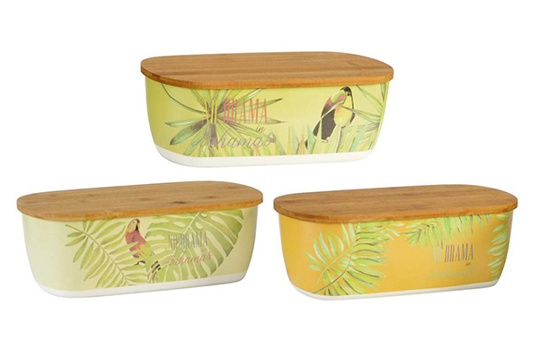 Breadbasket recycled bamboo 36x20,5x13 tropical 3