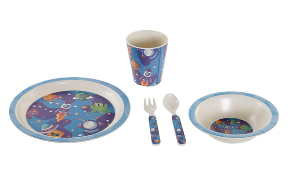 Crockery set 5 recycled bamboo 25x9,5x24 space 2 m