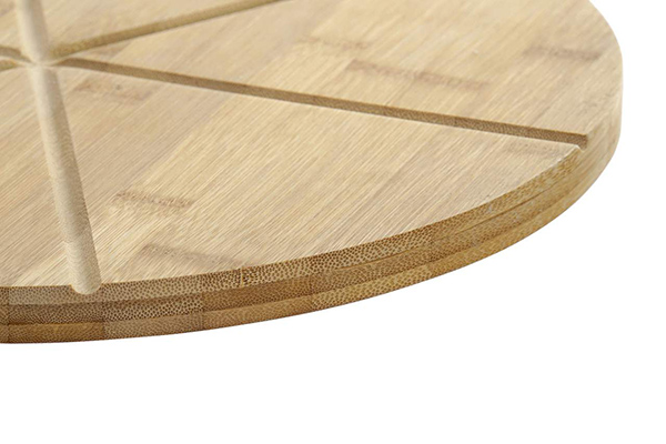Cutting/chopping board set 2 bamboo 38x32x5 pizza