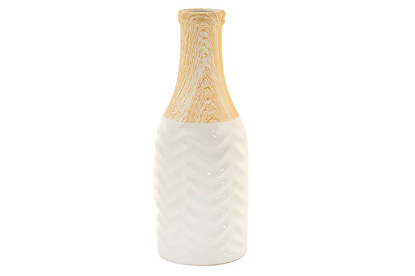Vase ceramic 9,5x26 white
