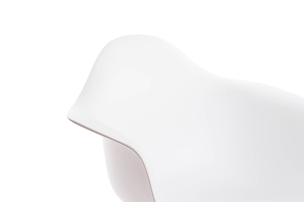 Chair pp chromed metal 63x60x80 white