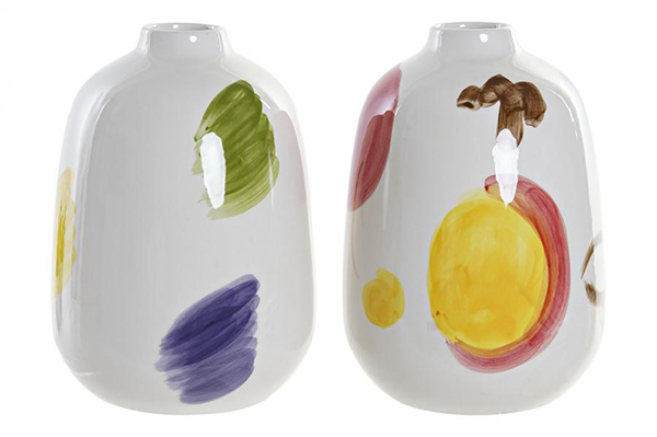 Vase porcelain 14,6x14,6x20,7 2 mod.