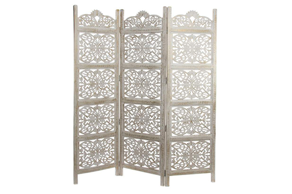 Folding screen wooden carved 150x180x2
