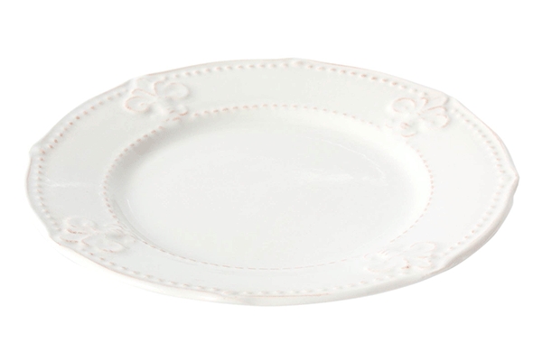 Beli elegantni tanjir 21x2 2 boje