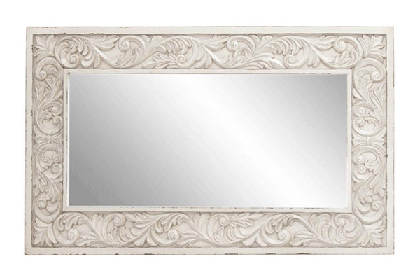 Belo zidno ogledalo 60x105