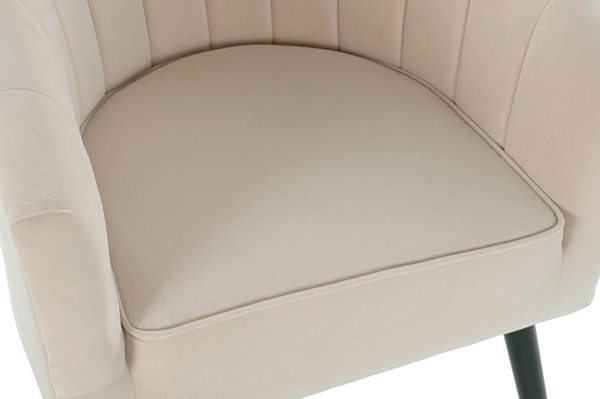 Armchair polyester birch 70x71x80 beige