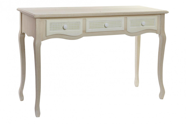 Console table mdf 120x40x79 3 drawers braided