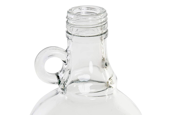 Bottle glass rattan 11,5x11,5x22,5 1120