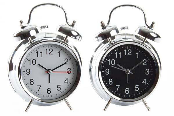 Alarm clock metal 12x6x17