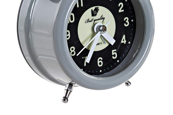 Alarm clock metal 9x5,5x12 2 mod.