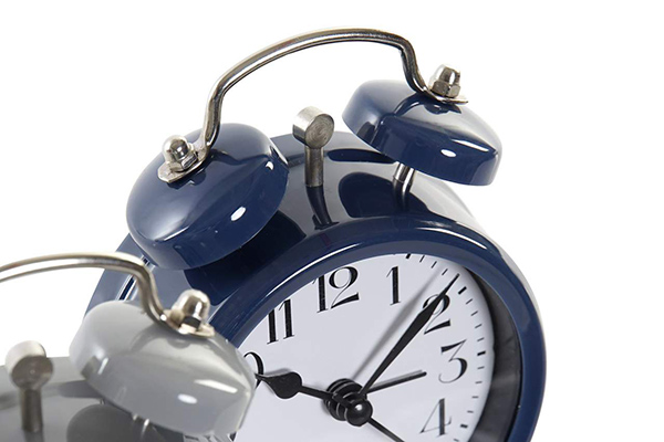 Alarm clock pvc metal 9x4x12 3 mod.