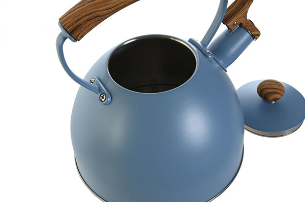 Teapot inox rubberwood 22x19x20,5 2500 2 mod.