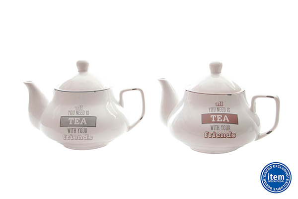 Teapot ceramic tile 19x14x14