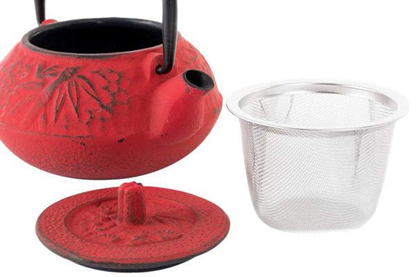 Teapot cast iron inox 12x10x10 300 ml. 3 mod.