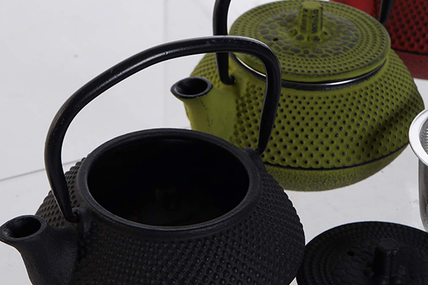 Teapot cast iron inox 13x11x10 300ml, 3 mod.