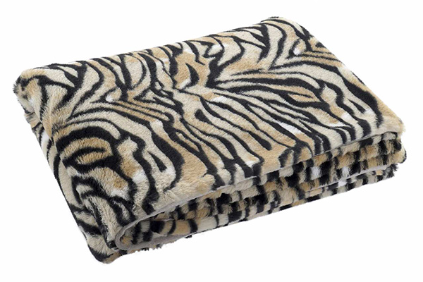 Blanket polyester 130x170 330 gsm. tiger