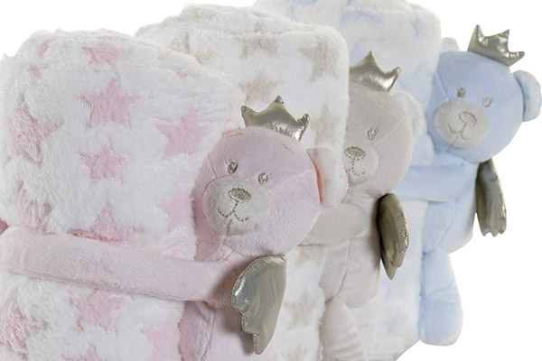 Blanket teddy polyester 13x100x75 220 gsm. bear 3