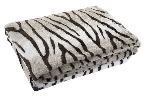 Blanket polyester 130x170 330 gsm. zebra