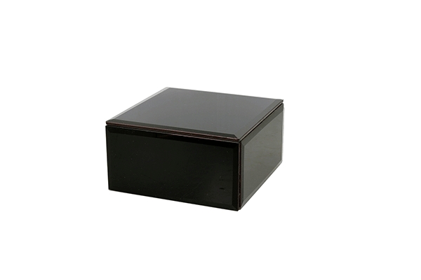 Crna kutija za nakit 12 x 12 x 6,5 cm