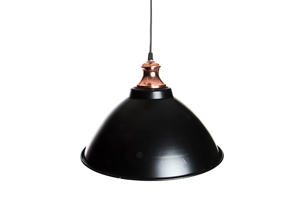 Ceiling lamp metal 31x28 black