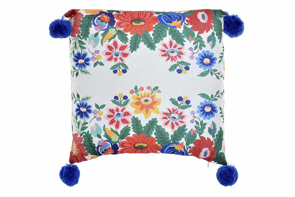 Coussin polyester 45x45 520 gr. floral multicolore