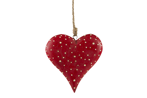 Fairy-tale dotty heart hanging decoration