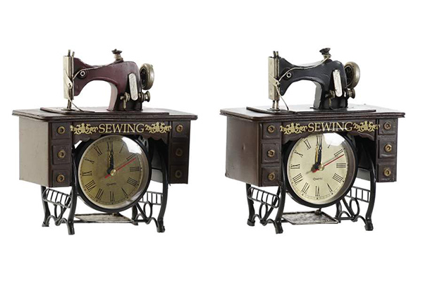 Clock metal 18x10x20 sewing machine 2 mod.