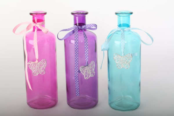 Dekorativne staklene flaše sa priveskom