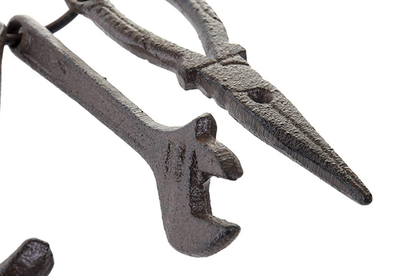 Key cast iron 6x4x20 tools dark brown