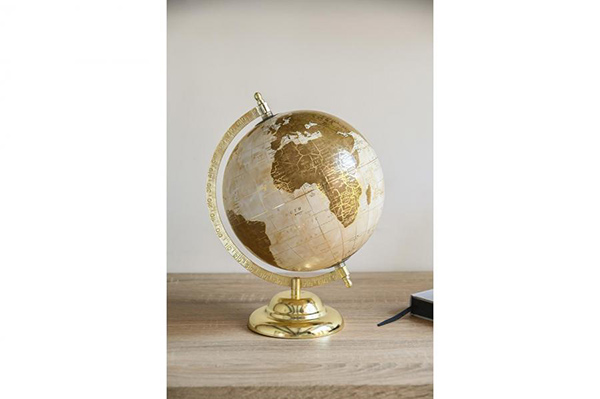 Dekorativni globus zlatni 23x20x29