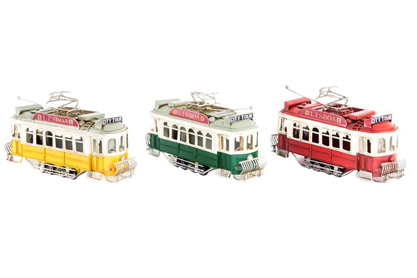 Decorative vehicle metal 27x8,5x15,5 trolley car 3
