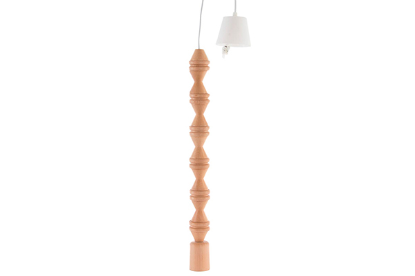 Ceiling lamp wood 5,5x58/104