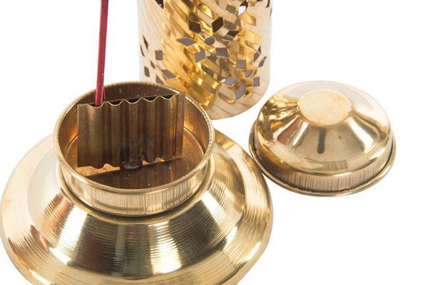 Incense stand brass 8x30 tube 2 mod.