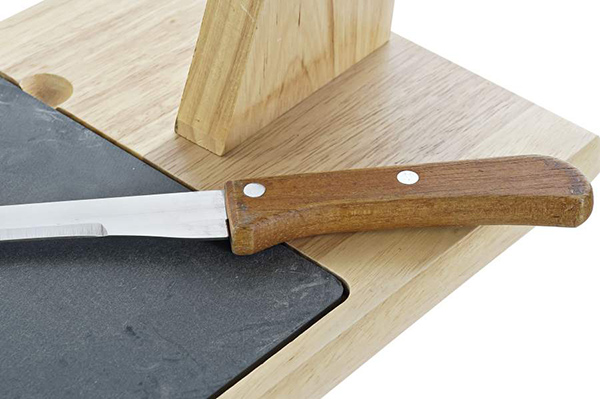 Ham holder set 2 pine tree board 44x20x31 knife