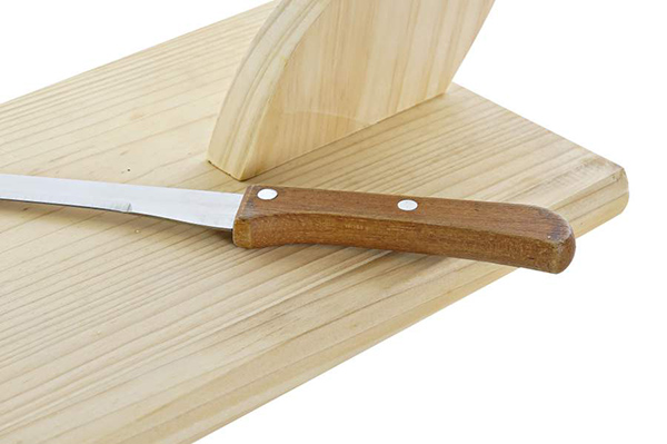 Ham holder set 2 pine tree iron 38x18,5x34 knife