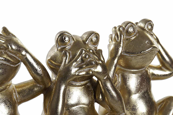 Figura zlatna žaba 30x10,7x16