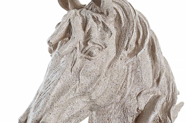 Figure resin 21x15x42 horse beige