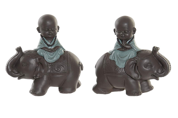 Figura  monk elephant 13x6x12,5 2 modela