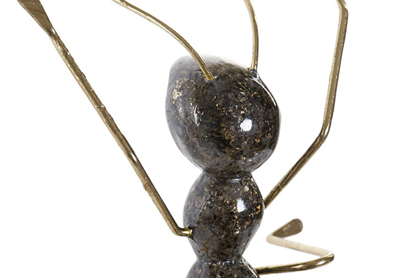 Figure resin metal 35x25x11 ant golden
