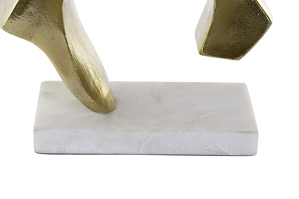 Figure aluminium stone 19,5x25x29 ox golden