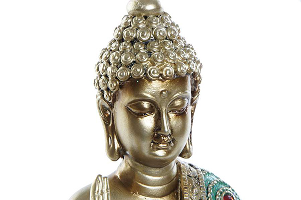 Figure resin 17x7x23 buddha golden