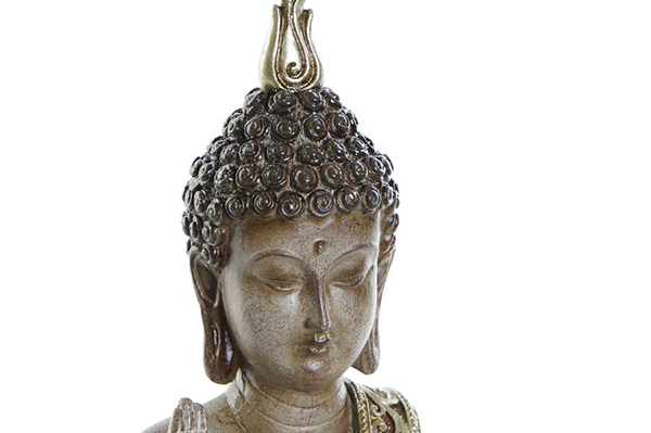 Figure resin 17x9x24 buddha golden