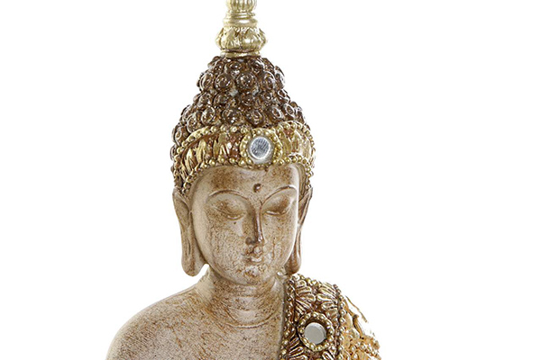 Figure resin mirror 12x6,5x17 buddha golden