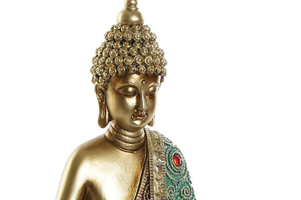 Figure resin 20x10x28 buddha golden