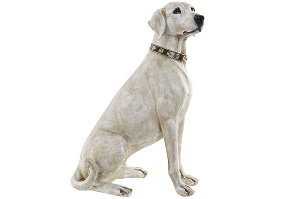 Figure resin 27x18x38,5 dog beige