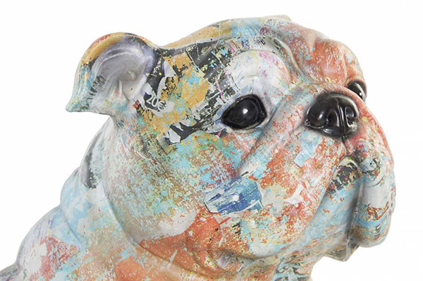 Figure resin 24x18x22 dog multicolored