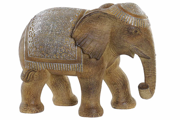Figure resin 30,5x16x24,5 elephant brown